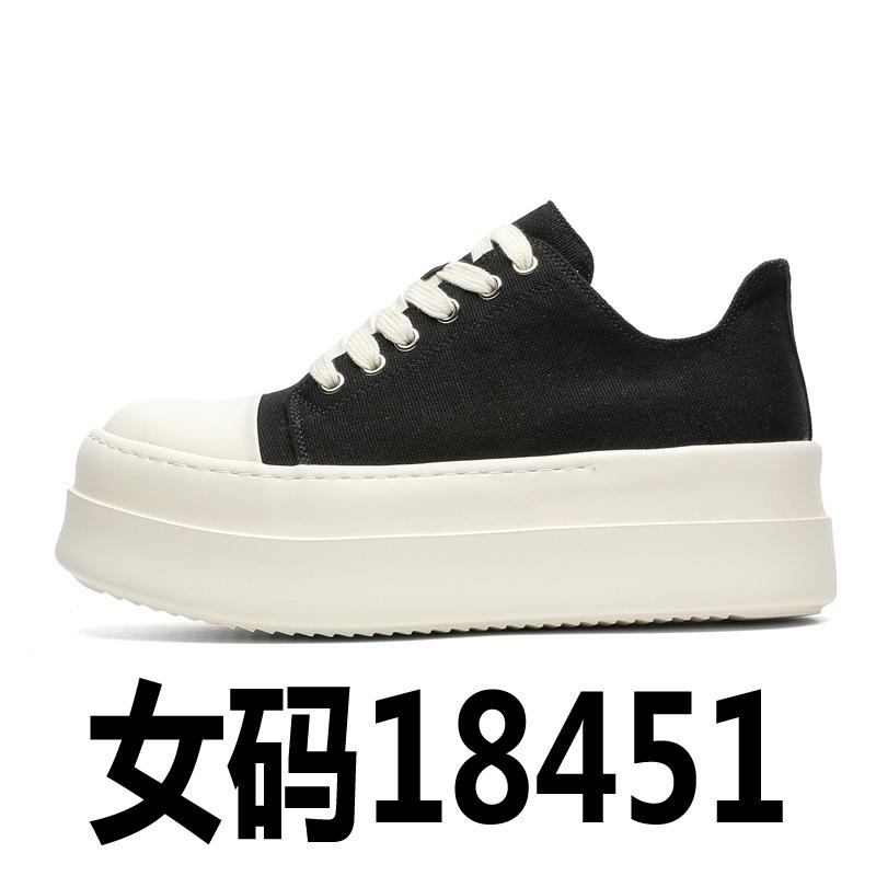 Американские ретро туфли на толстой подошве мужские черные простые туфли дерби с большой головкой 18453-R