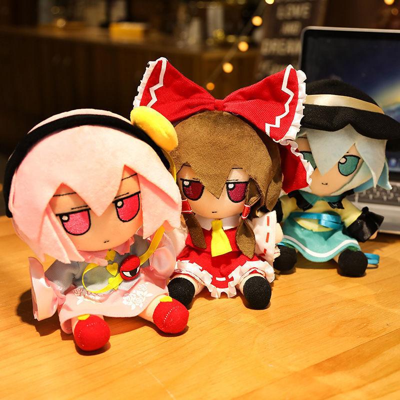 20 см Проект Touhou Хакурей Рейму Кирисаме Чирно Фумо Фландр Скарлет Аниме Периферийные Плюшевые Игрушки Подарки на День японской дочери
