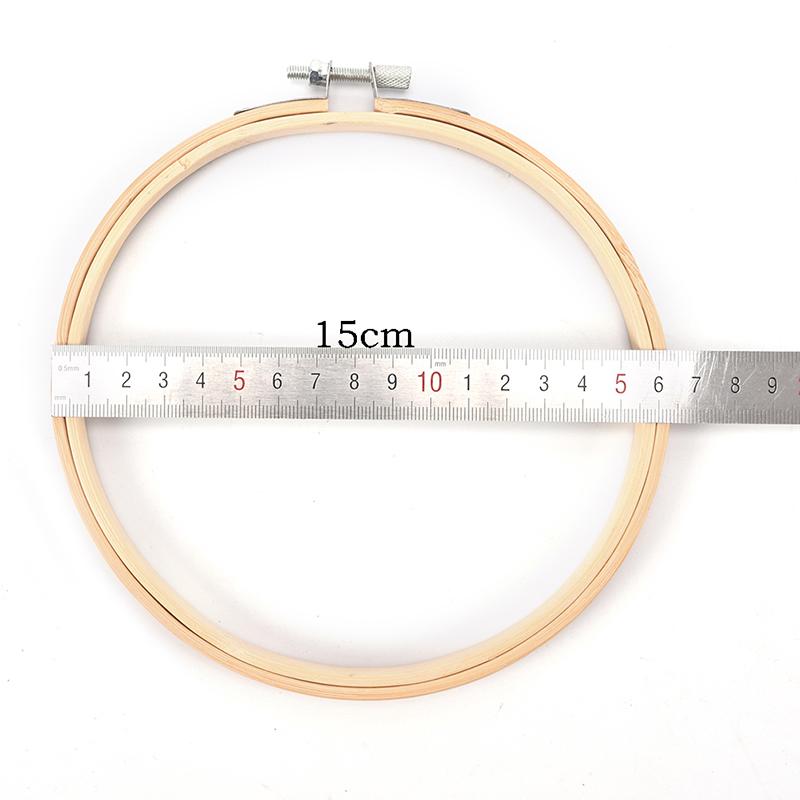 Wooden Cross Stitch Machine Bamboo Hoop Ring Embroidery Sewing