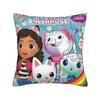 Gabby Dollhouse Cartoon Throw Pillow Cover Polyester Cushions for Sofa Funny Pillowcover Home Decor