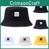 Trendy Smiley Face Patch Folding Fisherman Bucket Hat Perfect For Beach And Hiking