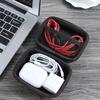 Портативный органайзер для USB-кабелей для передачи данных, кожаная сумка для хранения наушников, чехол-протектор для наушников, мини-жесткий чехол на молнии