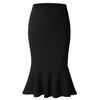 Women Summer Skirt One-Step Skirt Package Hip Beauty Fashion Mermaid Skirt Large Size