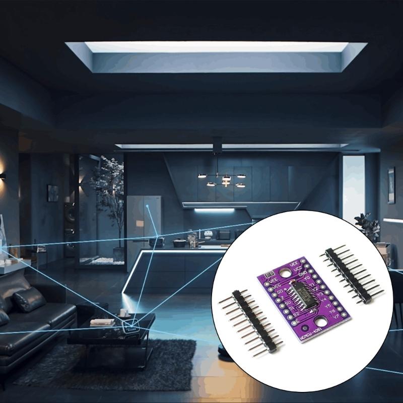 Highly Speed 74HC4051 8Input Channel Analog Multiplexer Selectors Module Distributor Resolver With Low Distortions