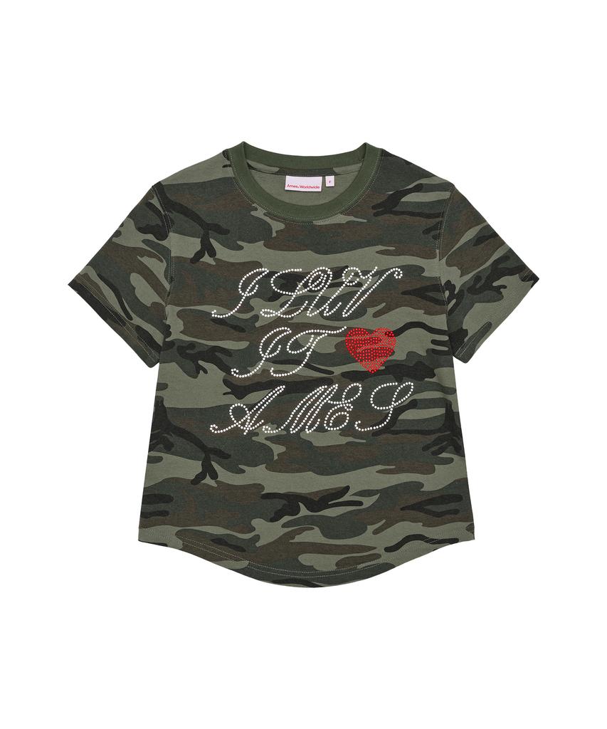 AMES-WORLDWIDE Ames Hotfix Crop Tee Camo