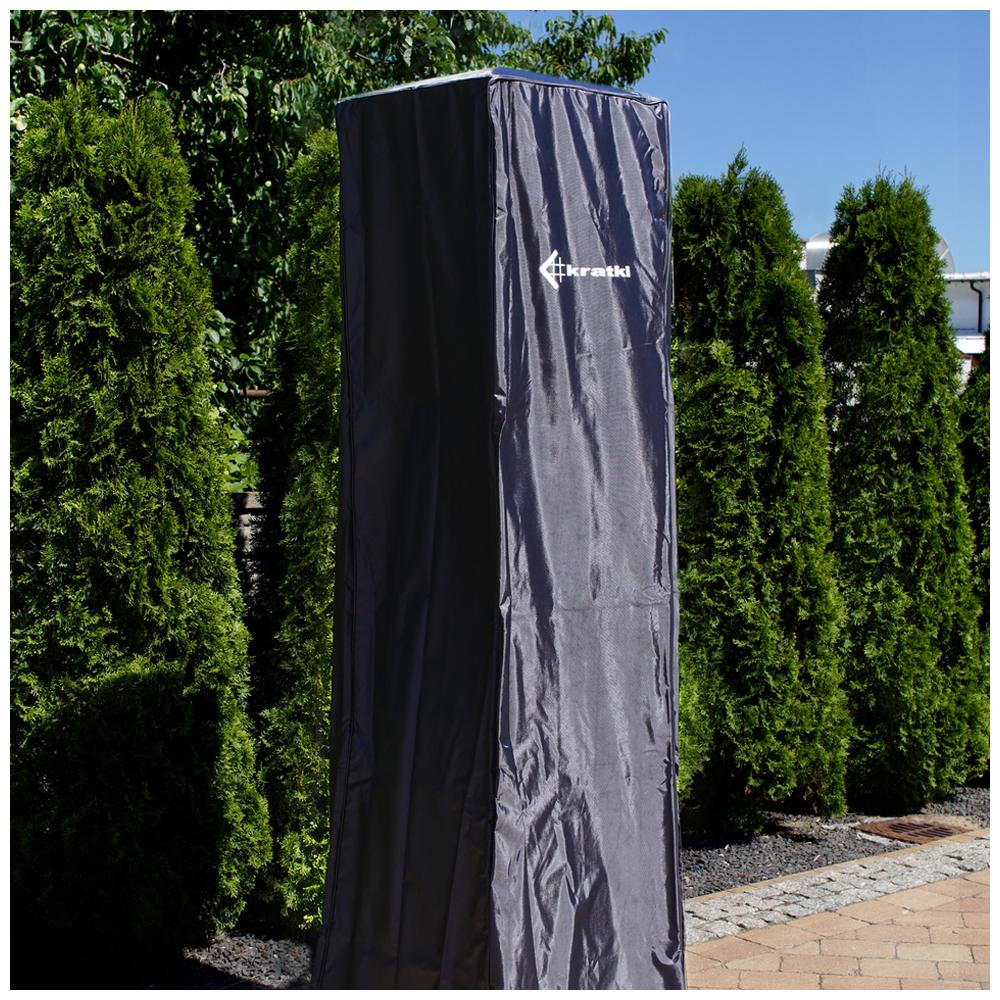 Крышка газового обогревателя UMBRELLA черная (белый логотип)