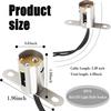 2PCS BA15D Light Bulb Socket,Bayonet Type BA15D Led Bulb Socket with Dual Wire Connector,Universal Long Bracket Car Light Sockets Car Accessories for
