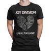 Мужская Женская Joy Division Любовь разорвет нас на части Футболка 100% Хлопок Одежда Смешная С коротким рукавом Круглый вырез Футболка
