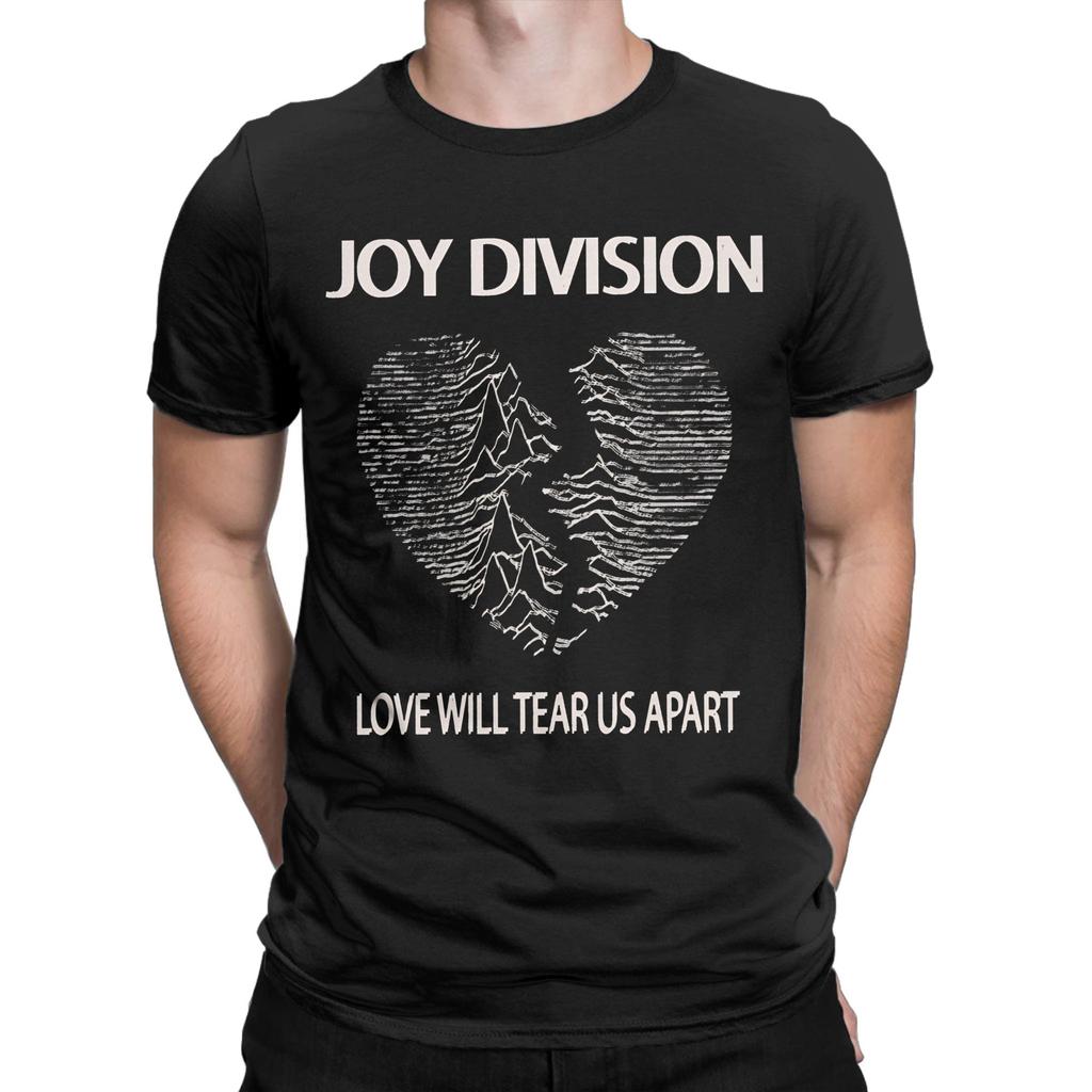 Мужская Женская Joy Division Любовь разорвет нас на части Футболка 100% Хлопок Одежда Смешная С коротким рукавом Круглый вырез Футболка