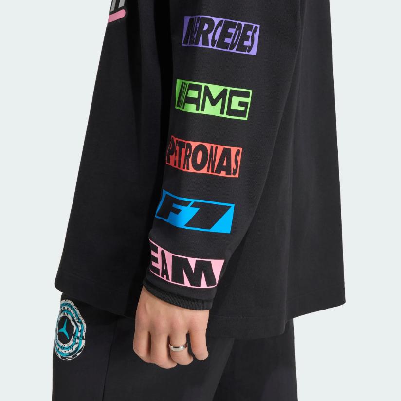 adidas Мужская и женская футболка с коротким рукавом Mercedes - Amg Racing Element Oversize KR9698
