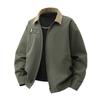 Jacket Men's Loose Windbreaker Men's Lapel Casual Men's Jacket Retro Workwear Jacket