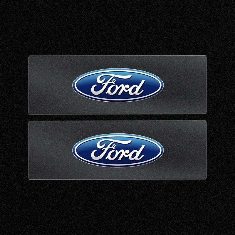 Car Sticker Hot For Ford Car Rear View Mirror Sticker with Logo Stickers For Ford Focus 2 3 4 MK3 MK4 ST Mondeo Festiva Fusion S