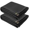 Fire Blankets, 2 Pack Welding Blankets, 8' x 10' Fire Suppression Blanket, 1022°F Flame Retardant Blanket, Black Fire Emergency Blankets, Fiberglass