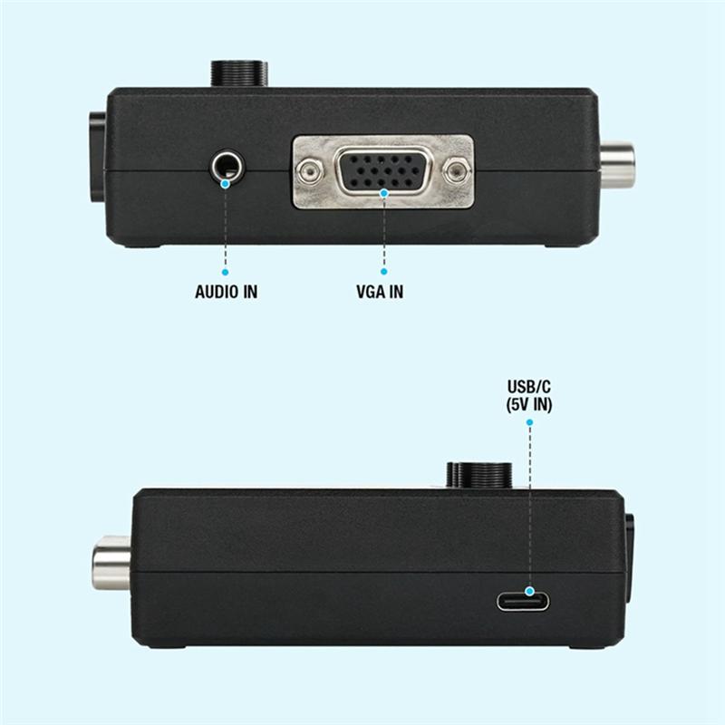 For Nintendo PS1 For PS2 RGBS Scart VGA To YPBPR Converter Color Difference Component Video Adapter For Game Console