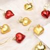 12Pcs Valentine's Day Heart Pendant Romantic Mini Heart Hanging Ornaments for Home Party Decorations