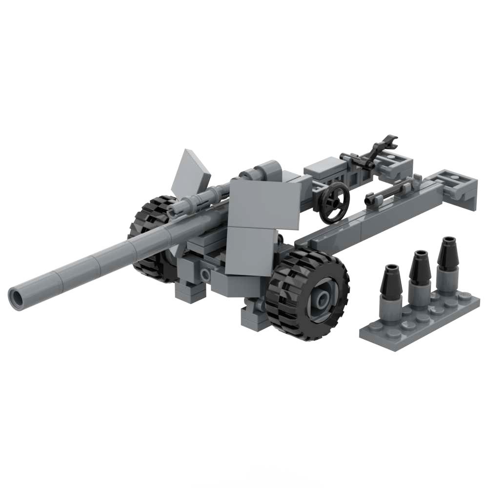 Блочный конструктор Гаубица M777 Флак 36 pak40 M102 M198 Бофорс 40мм Зенитное Противотанковое Орудие Артиллерия Линкора Военный Набор Кирпичиков