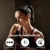 Спортивные беспроводные Bluetooth 5.4 наушники с ушным крючком, 68 часов работы, светодиодный цифровой дисплей, водонепроницаемость IPX7, микрофон с шумоподавлением ENC для бега, тренировок