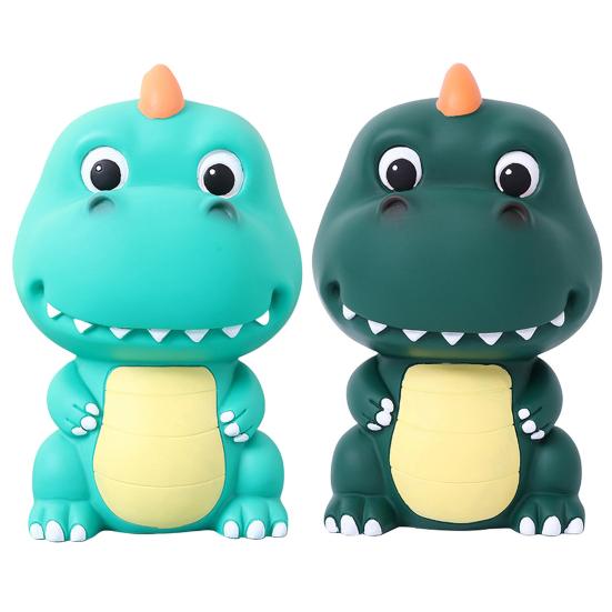 Копилка-динозавр большой вместимости, держатель для хранения денег, многофункциональная виниловая копилка, детская мультяшная копилка, день рождения девочки