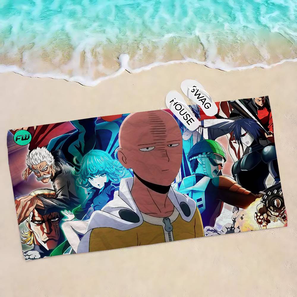 Anime One Punch Man Microfiber Beach Towel Absorbent Quick dry Soft Yoga Swimming Resort Mountain Climbing Towel