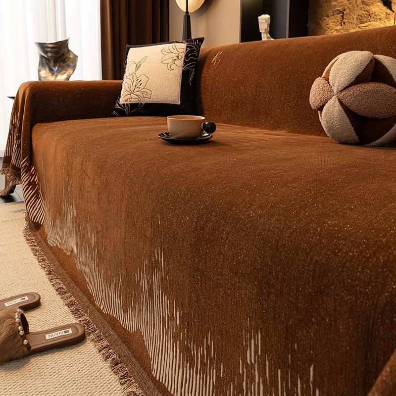 Printed Cotton Linen Cushion Cover Anti-Scratch Furniture Case No Fading Dust Cover Sofa Slipcovers Couch Cap Modern