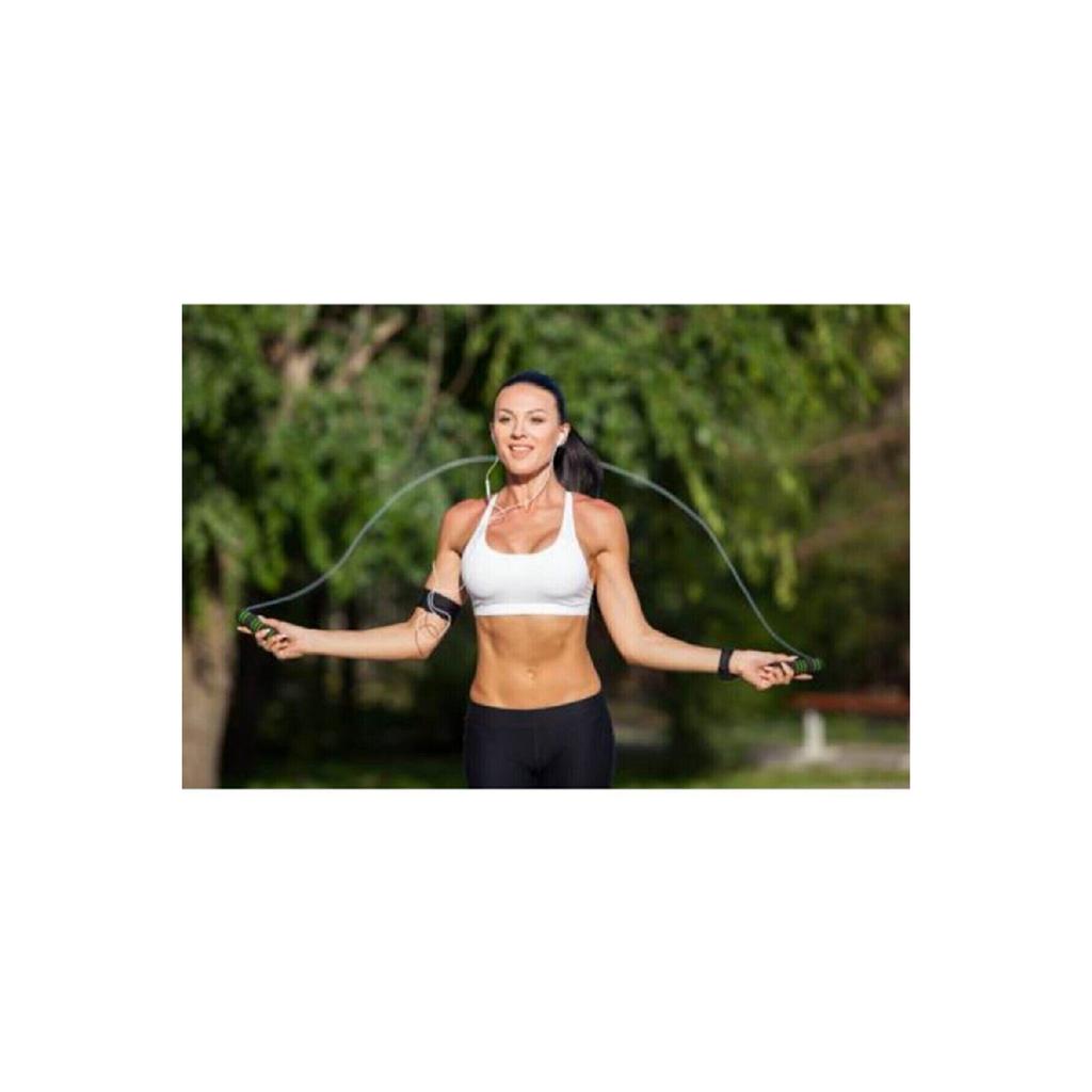 Скакалка силиконовая регулируемая по размеру скакалка