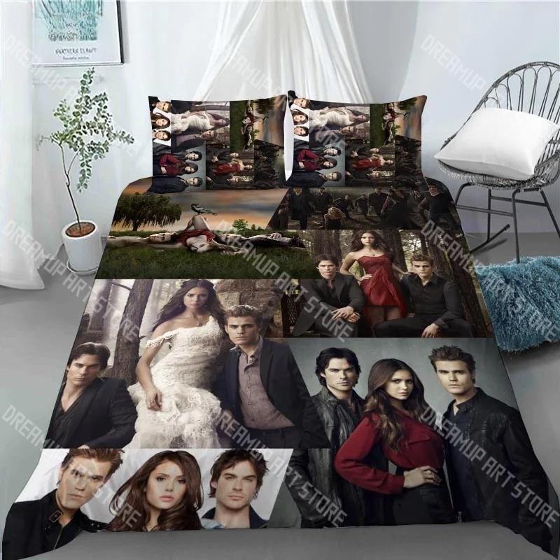 Модный набор постельного белья Damon Salvatore Дневники вампира Односпальный Twin Full Queen King Size Комплект постельного белья Детская спальня Комплекты пододеяльников Постель