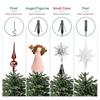 Christmas Tree Topper Holder Universal Twist-on Tree Topper Stabilizer Plastic Green Support Rod with Adjustable Attachments