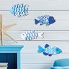 Ocean Theme Wooden Fish Wall Decor Marine Style Nautical Wall Art  Living Room Decor