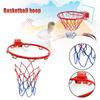 Steel Boys Girls Basketball Hoop Portable Weatherproof Rim Indoor Outdoor Kindergarten Wall-mounted Net with 8 Mounting Screws