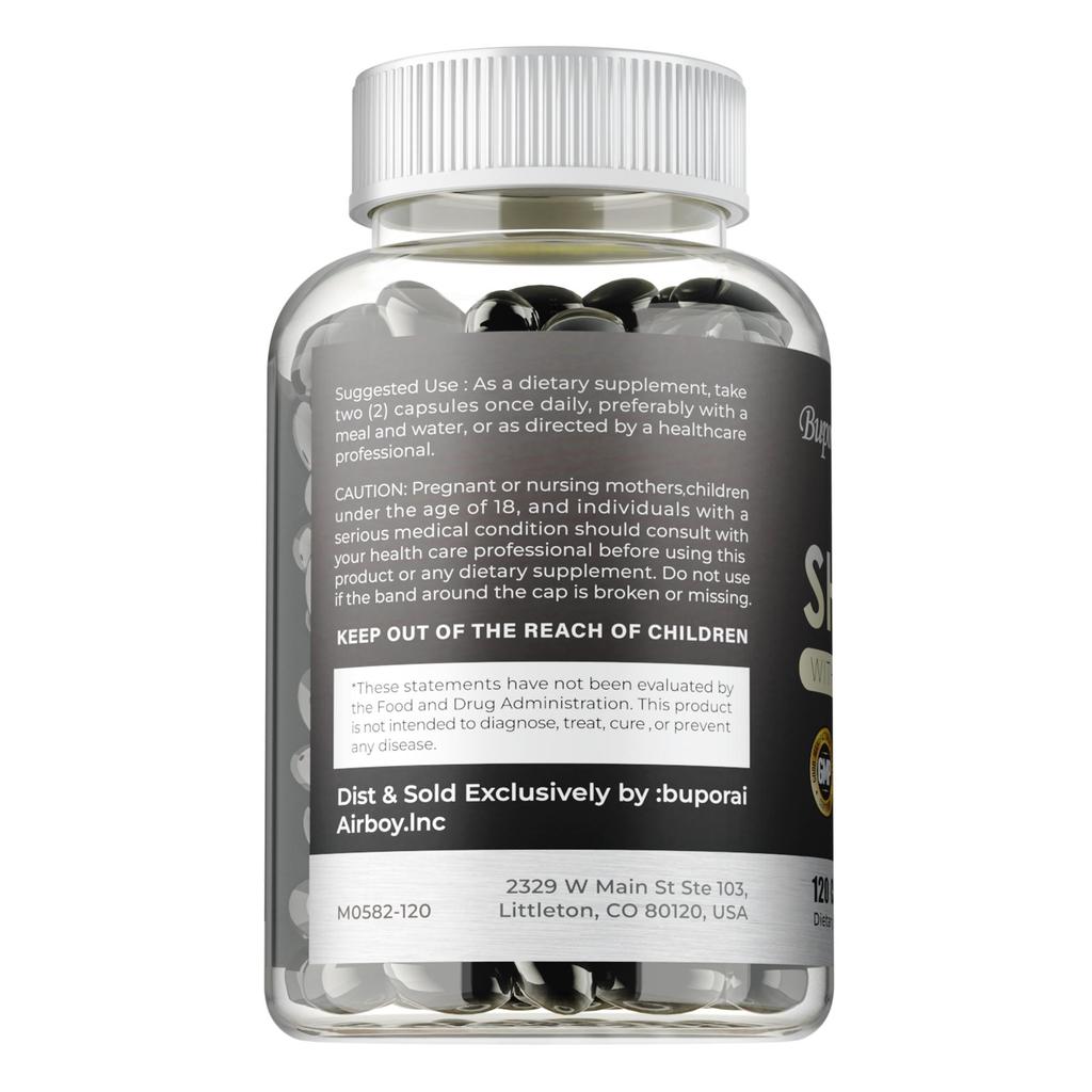 Shilajit - Ashwagandha, Turmeric - Boosts Endurance and Energy, Balances Mood