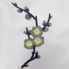 Plum Blossom Velcro Embroidery Patch: Handmade DIY Clothing Accessory