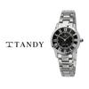 [Tandy] Classic Couple Metal Watch T-3714 Women's Black ([Tandy] Shopping Bag provided),Korean Popular Watches