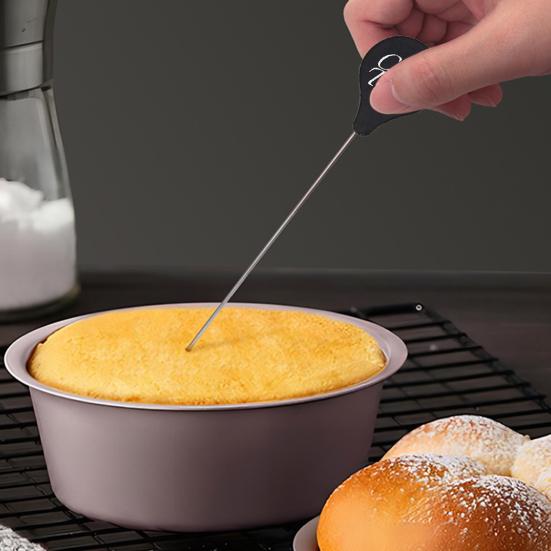 2 шт. Тестер для торта из нержавеющей стали, палочка для проверки готовности, вспомогательные кухонные инструменты для проверки выпечки, проверка готовности десерта для точности выпечки