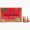 Bless-International Dragon Blood 100%-Natural-Incense-Cones Handmade-Hand-Dipped Organic-Chemicals-Free for-Purification-Relaxation-Positivity