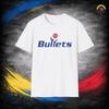 Винтажная футболка Washington Bullets Унисекс Баскетбольная Мягкая футболка