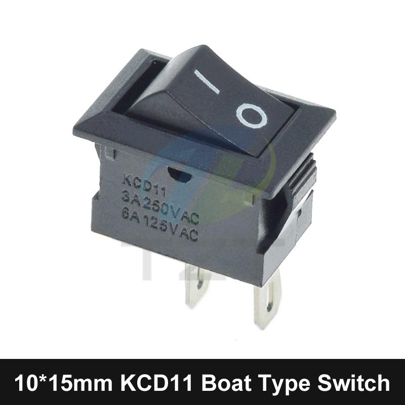 SPST 2-Pin ON/OFF G130 Rocker Switch (KCD11) 15x21mm