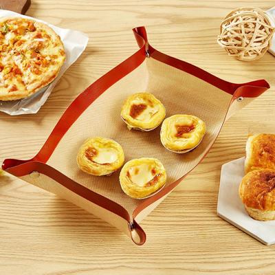 Силиконовый коврик для выпечки для духовки, антипригарный, термостойкий силиконовый, легко очищаемый, многоразовый противень для печенья, миндального печенья