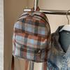 Милый мультяшный рюкзак для женщин в осеннем новом стиле в студенческом стиле, повседневная универсальная клетчатая сумка, мини-рюкзак