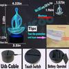 Yoga Meditation Catoon Shape Night Lamp 3D Illusion Optical Light 7-Color Intelligent Touch Panel Control Table Lamp For Bedroom Created Christmas Dec