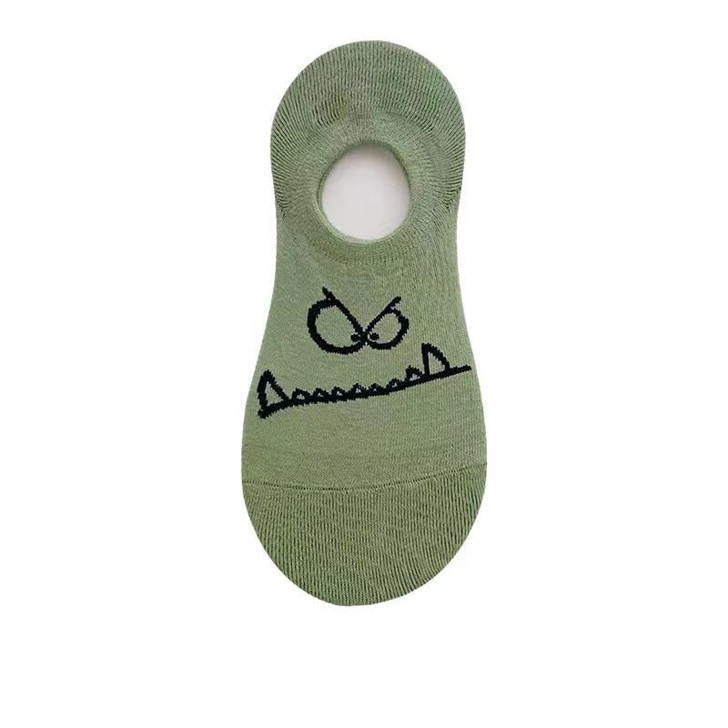 5 пар женских забавных мультяшных носков-тапочек, набор для женщин и девушек, дышащие студенческие короткие носки до щиколотки для весны и лета