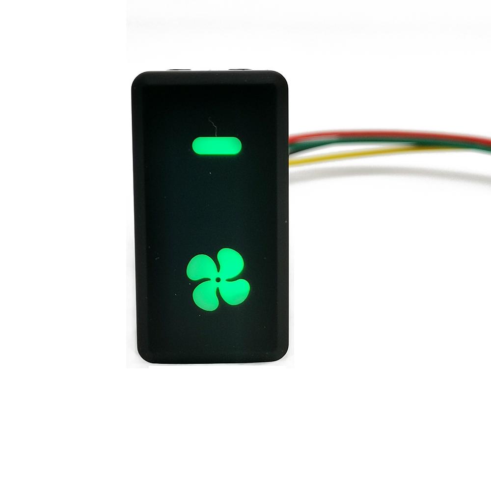 1PC Car LED Light Fan Music Horn Garage Trunk ABS Traction Control Button Switch For Toyota FJ Land Cruiser Prado 120 LC100