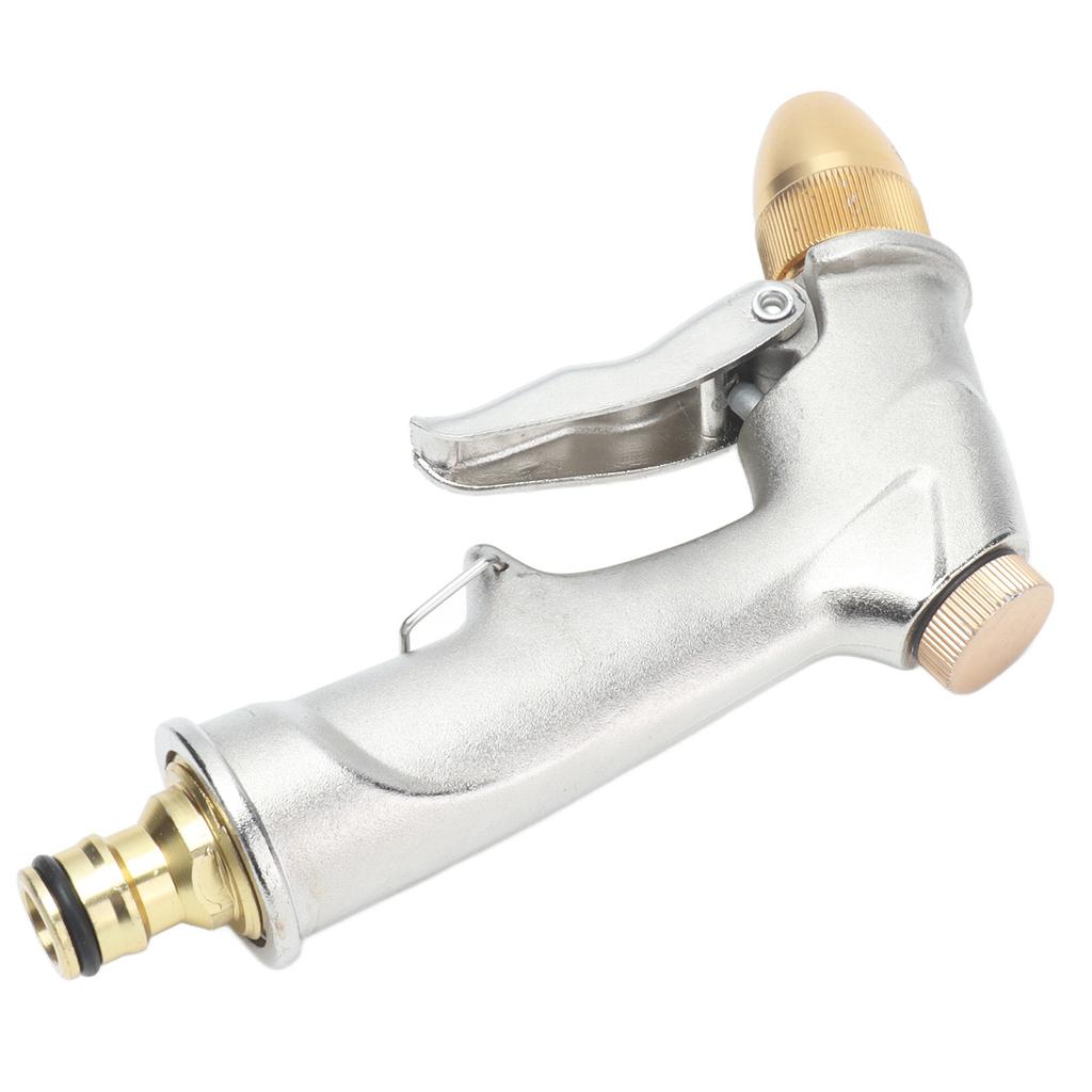 High Pressure Hose Nozzle Metal Handheld Water Nozzle Sprayer for Garden Watering Car Washing
