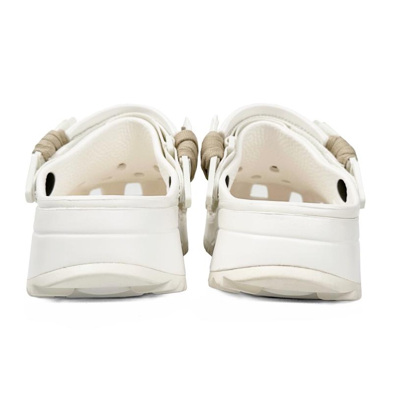 Crocs Ремни для сабо Hiker Модные и универсальные Классические туфли с отверстиями Унисекс Белые