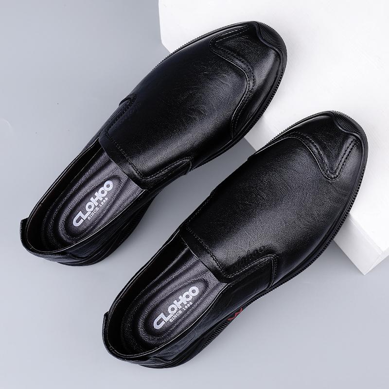 Новейшие мужские мокасины из натуральной кожи, мужские туфли без застежек, мужская обувь для вождения, повседневная модная дышащая обувь класса люкс