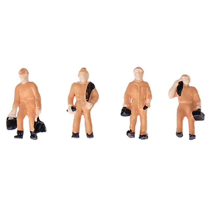 27 шт./компл., модель поезда, железнодорожный рабочий, фигурки людей, диорама, масштаб 1:87