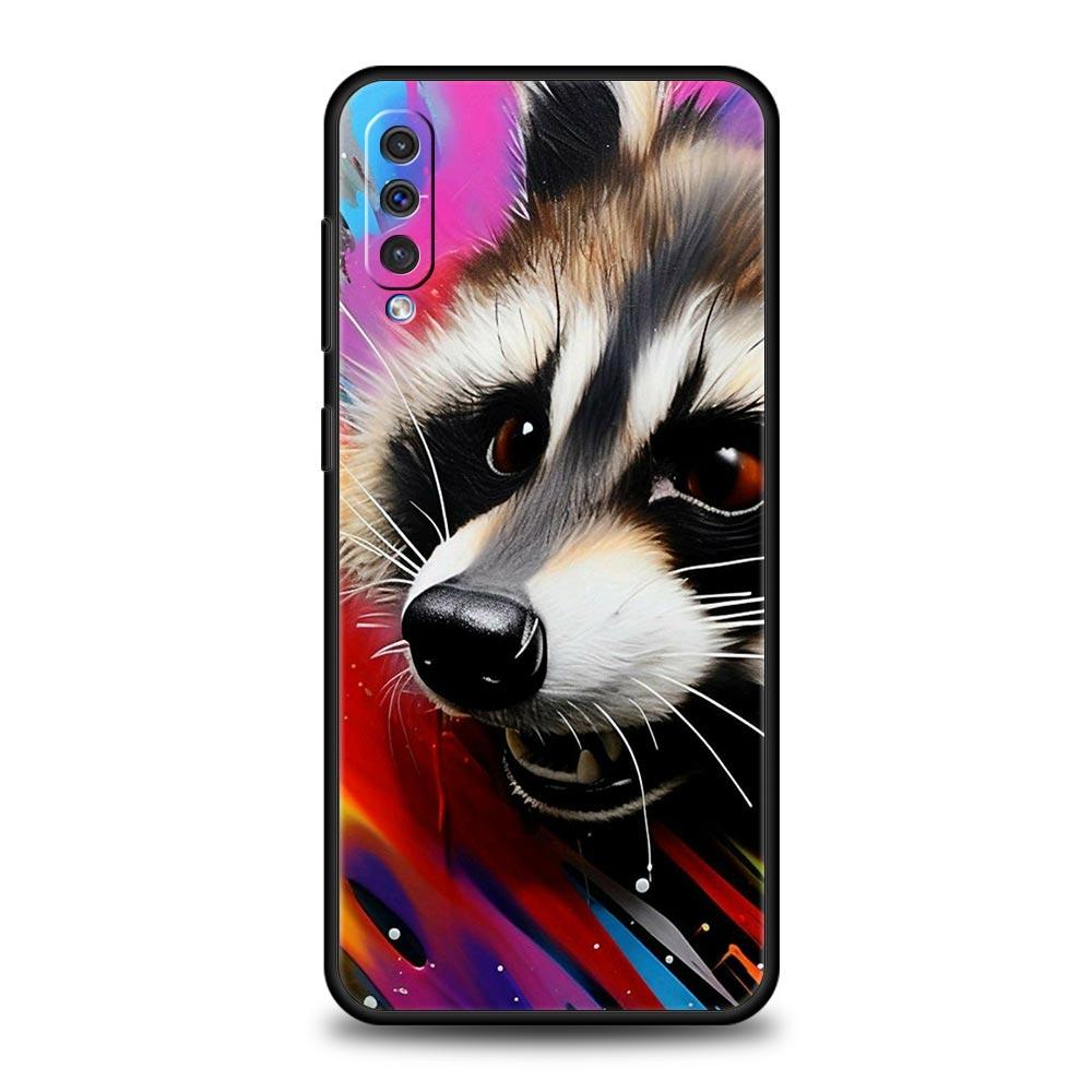 Чехол для телефона с енотом для Samsung Galaxy A56 A36 A26 A16 A34 A24 A42 A22 A20 A12 A40 A30 A10 5G Мягкий TPU Чехол-оболочка Fundas Capas