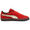 Puma Замшевая серия Удобные Универсальные Низкие Кроссовки Унисекс Кроссовки Красный Золотой 308447-01