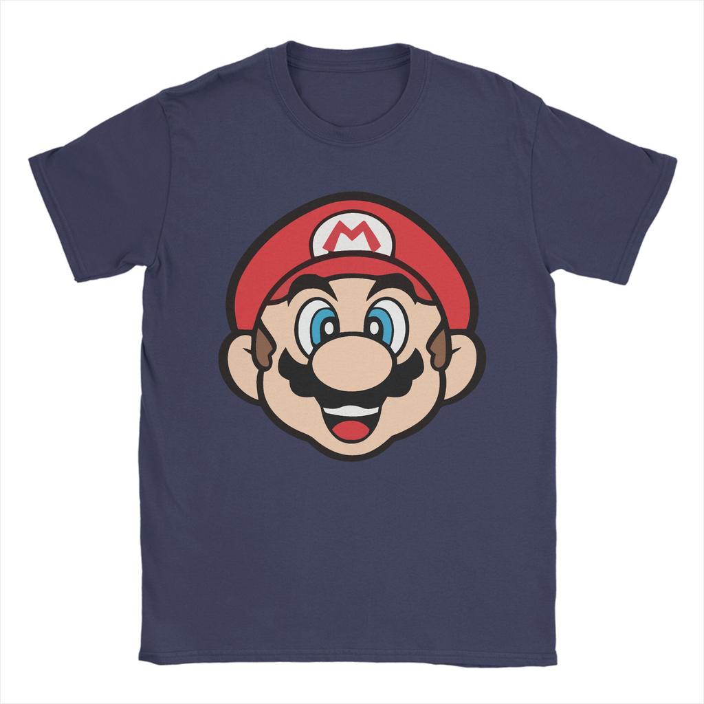 Мужская Женская Мультяшная Футболка Super Marios Хлопковая Одежда Винтажная Футболка с Коротким Рукавом Круглым Вырезом Футболка для Взрослых