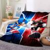 1Pc Clash Sonic Vs Shadow Blanket Soft And Comfortable Casual Warm Camping Travel Christmas Halloween Xmas Gift M924134