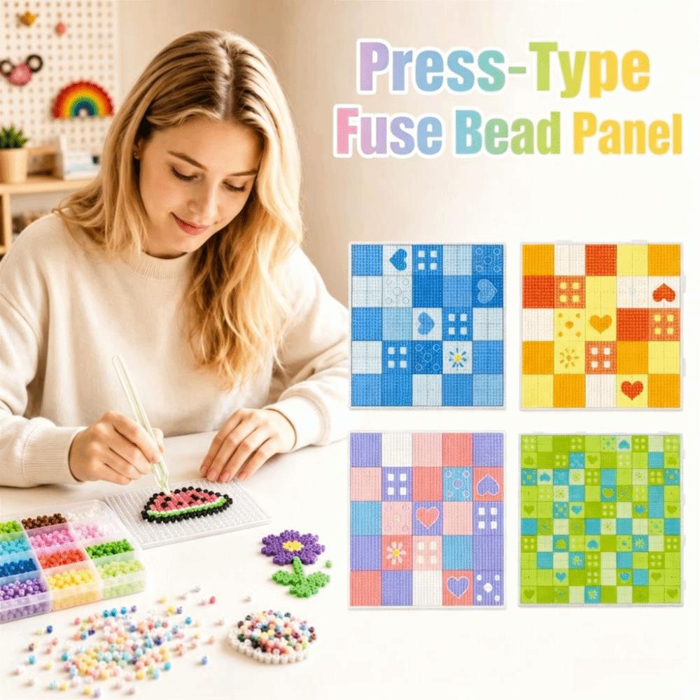 52Pins Fuse Bead Pegboard Reusable Square Bead Boards New Perler Bead Board Pixel Art Making